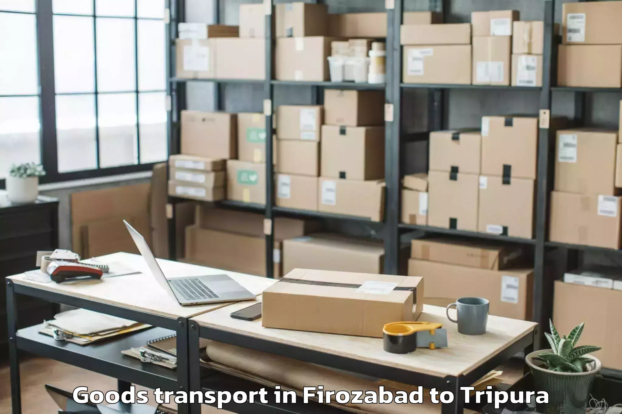 Discover Firozabad to Melaghar Goods Transport